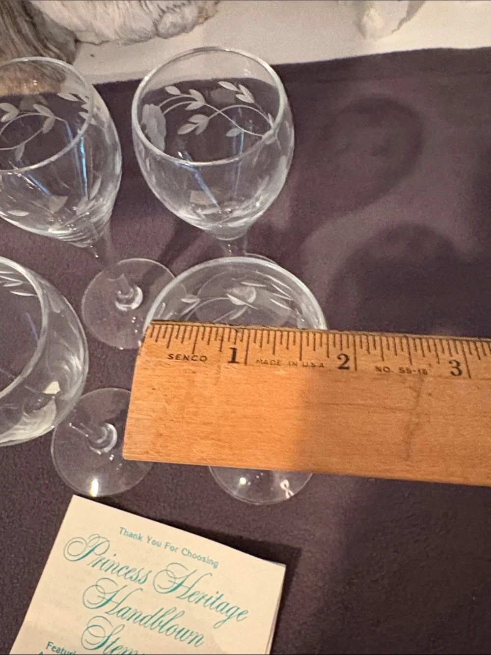 Princess House Heritage cordial glasses set of four
